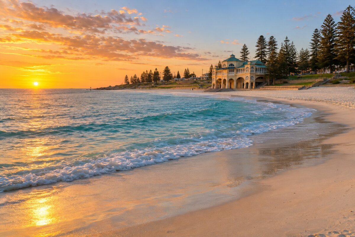 Perth : la plage de Cottesloe sur l'océan Indien