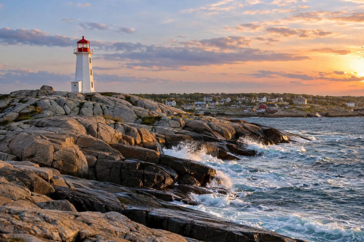 Nouvelle-Écosse : le phare de Peggy's Cove
