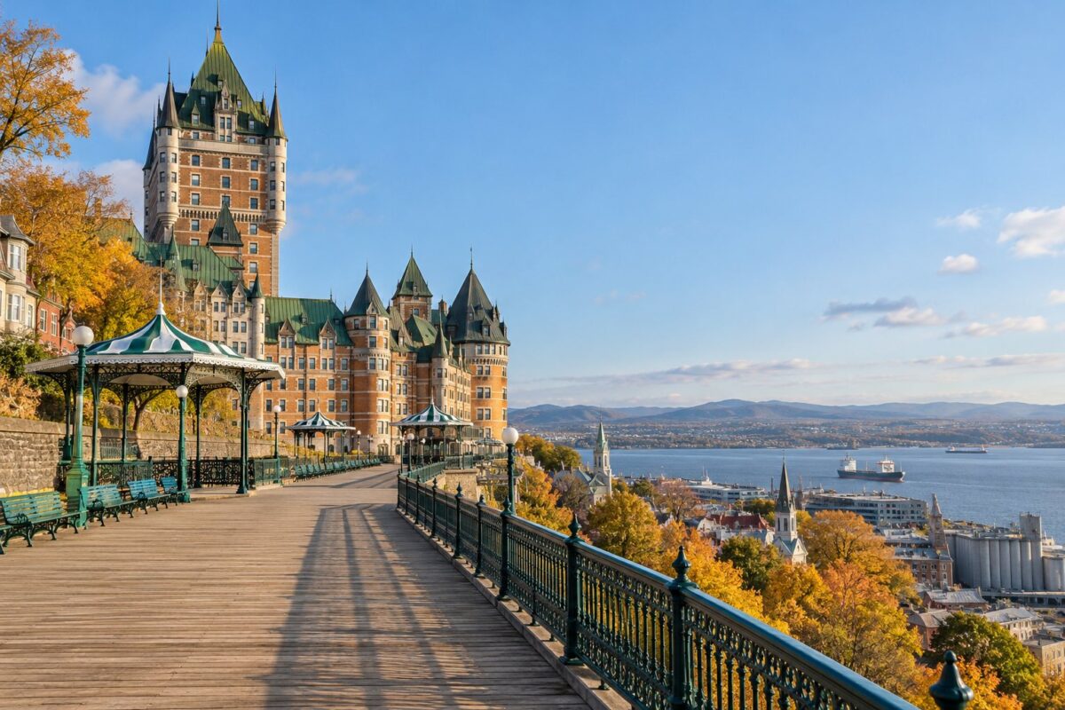 Québec : le Château Frontenac et la terrasse Dufferin
