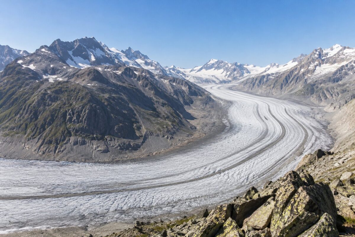Le glacier d'Aletsch vu depuis l'Eggishorn