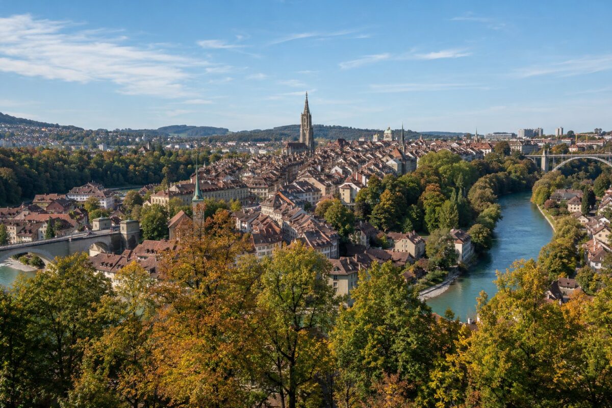 Berne : la vieille ville dans la boucle de l'Aar