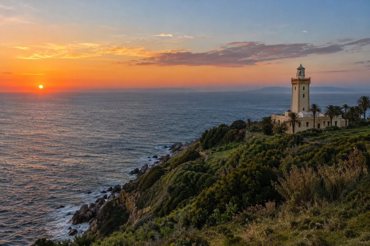 Tanger : le cap Spartel, là où se rejoignent Atlantique et Méditerranée