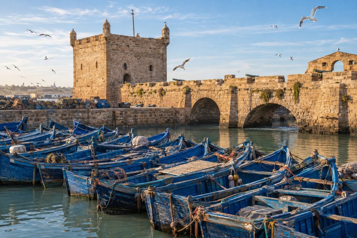 Essaouira : le port et ses barques bleues