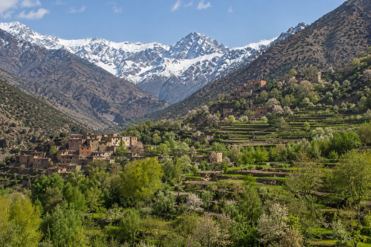 Imlil : village berbère du Haut Atlas au pied du Toubkal