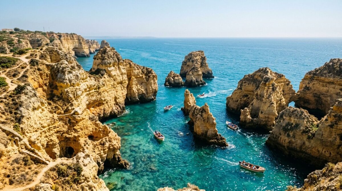 Algarve : les falaises de Ponta da Piedade, à Lagos