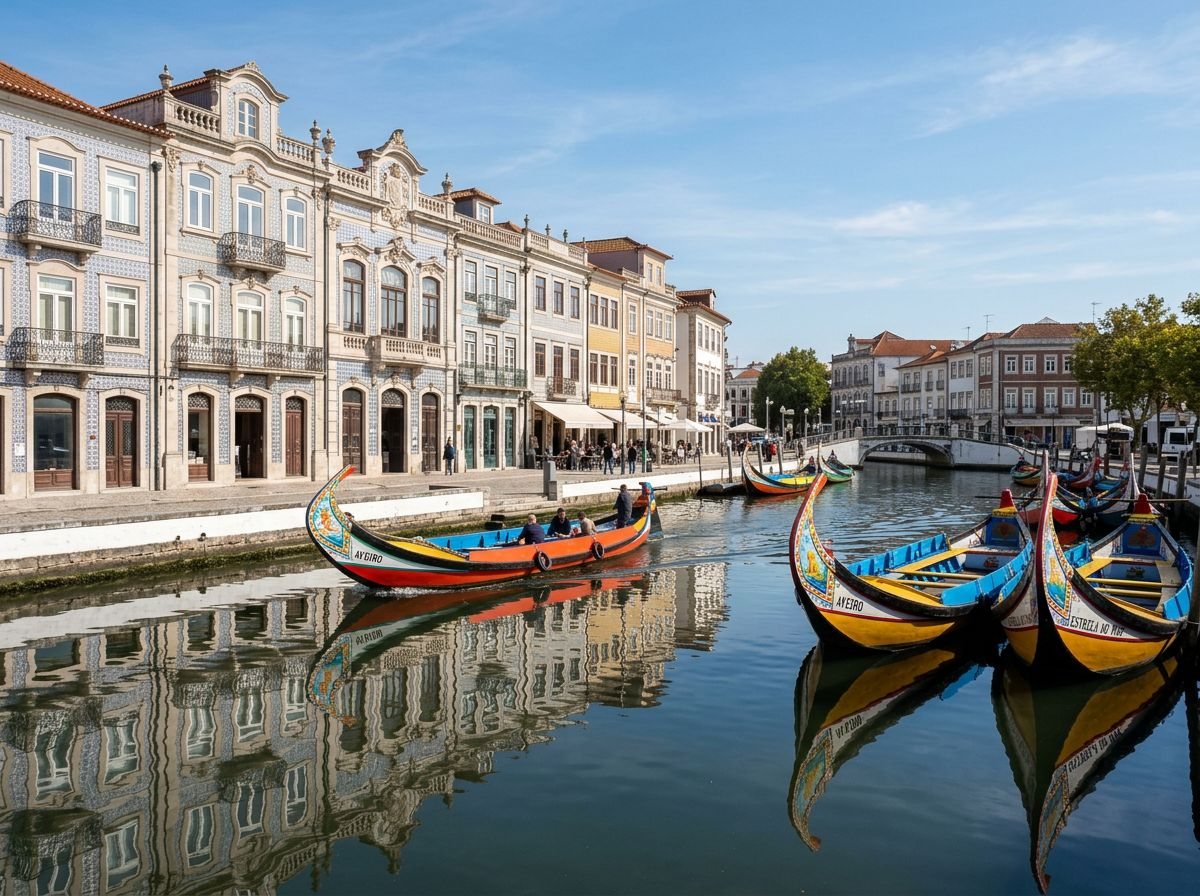 Aveiro : les moliceiros sur le canal central