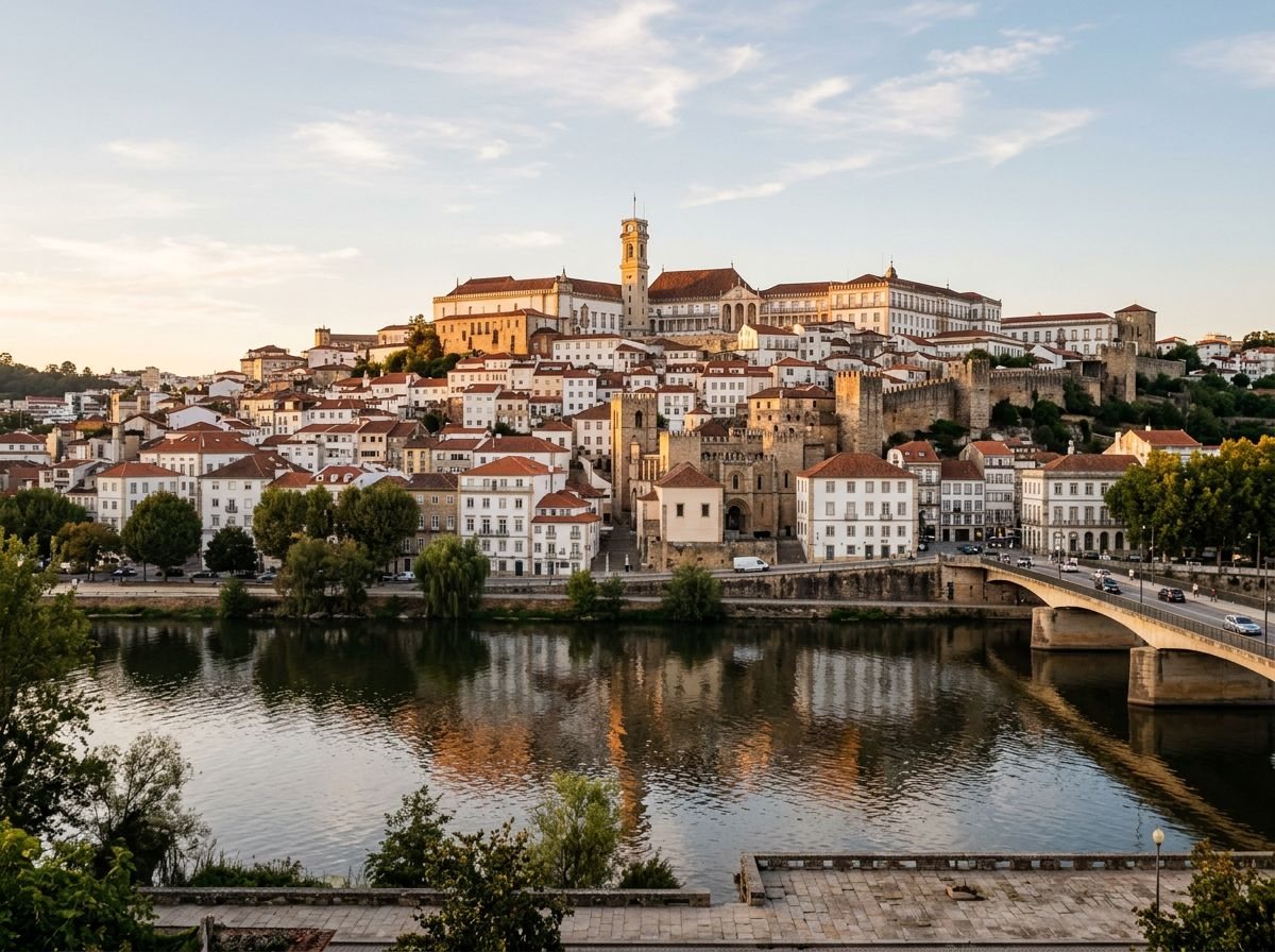 Coimbra : la vieille ville et l'université au-dessus du Mondego