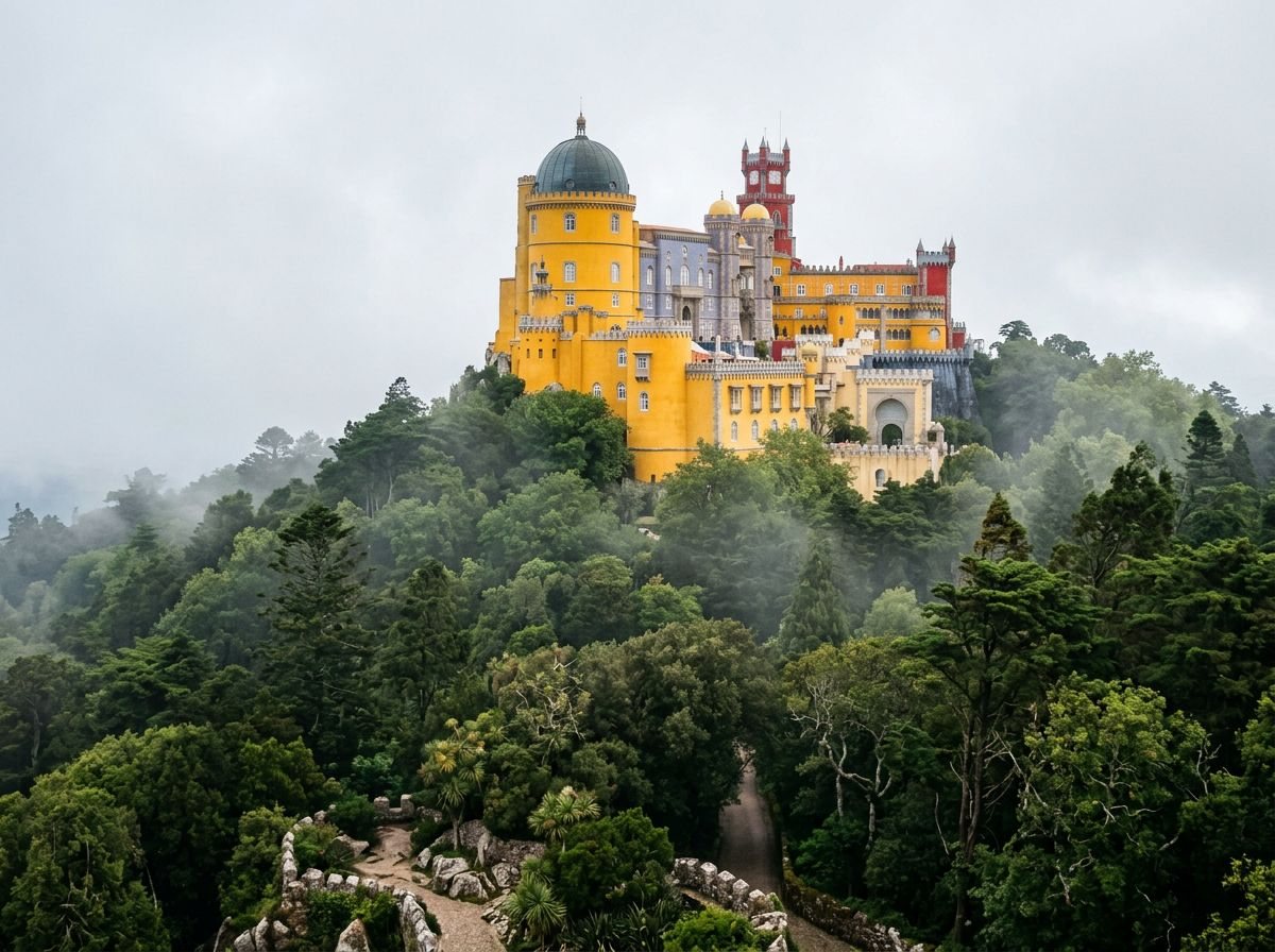 Sintra : le palais de Pena dans la forêt